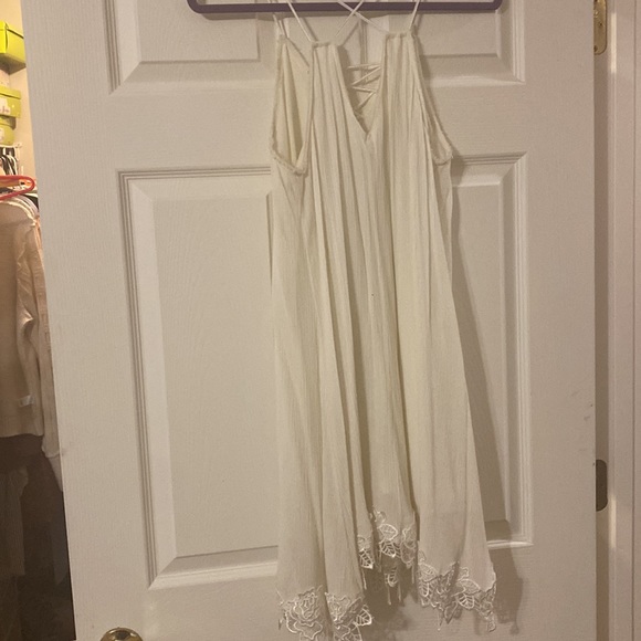 Cream dress size Large - Picture 2 of 6